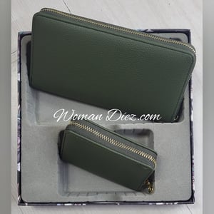 Conjunto Monedero Verde Militar