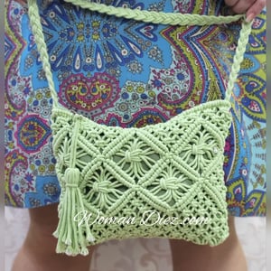 Bolsito Crochet Verde Lima