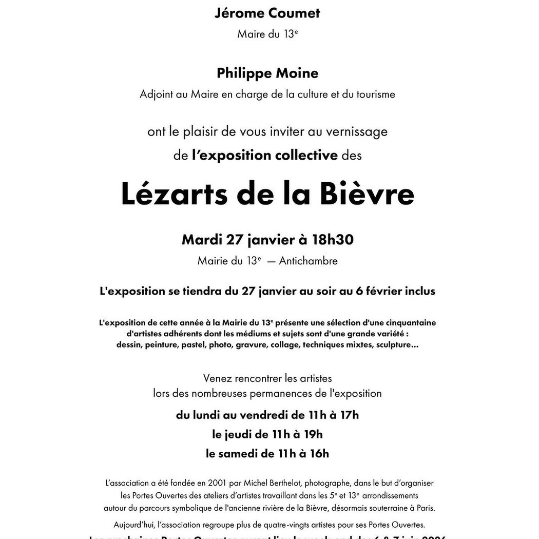 Vernissage de l'exposition collective des Lézarts de la Bièvre 1