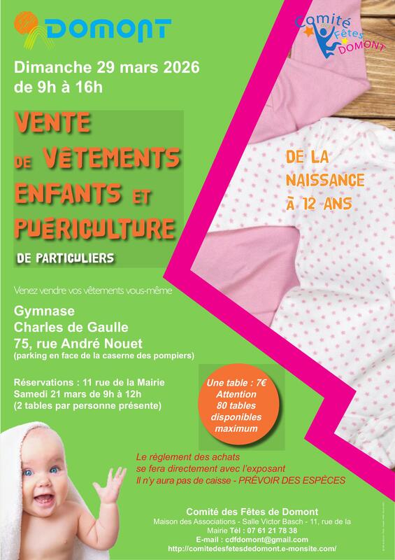 Bourse de vêtements et puériculture 1