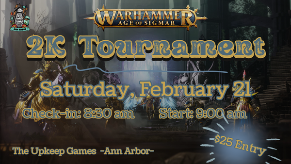 Warhammer Age of Sigmar - 2K Tournament 1