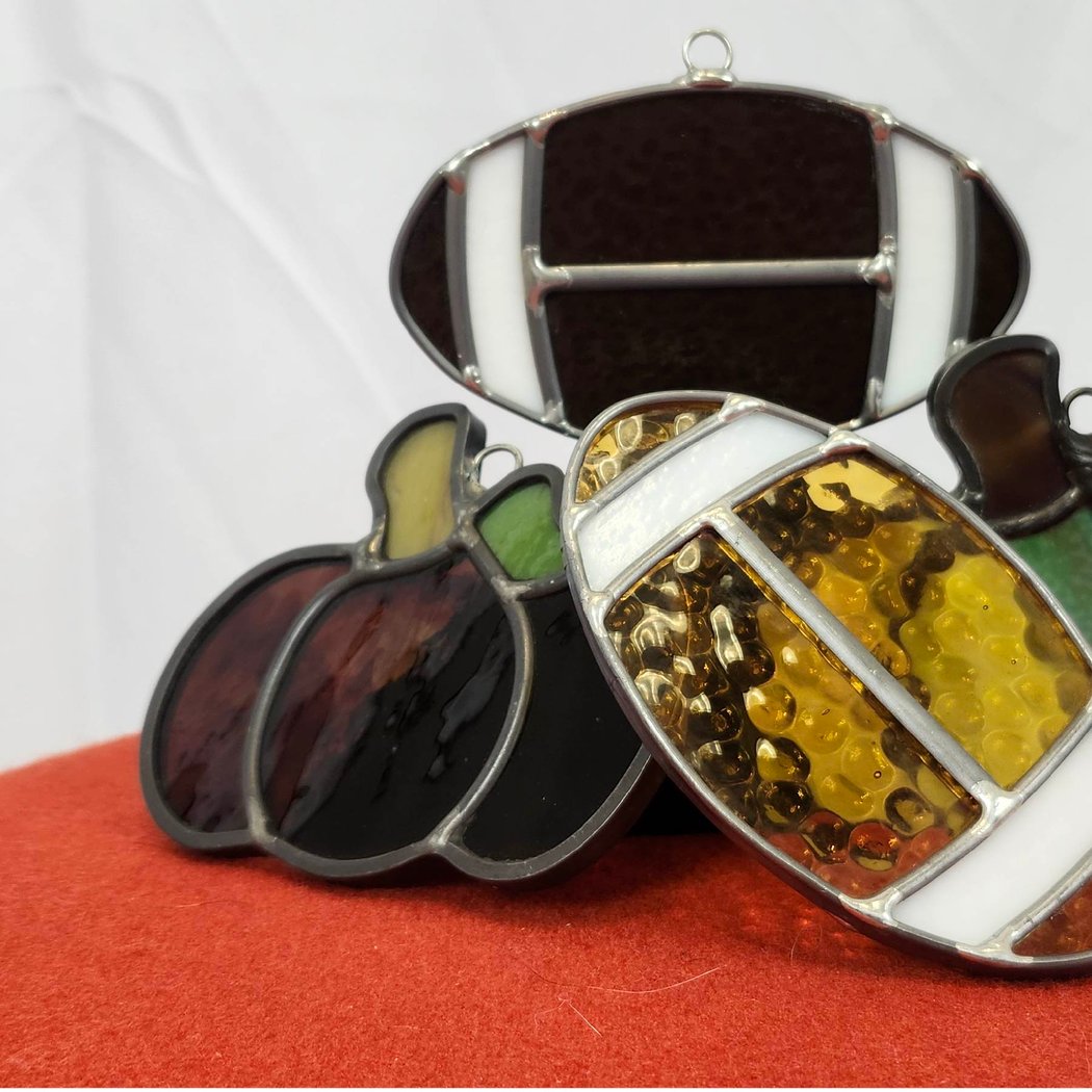 Ticketed Class: Sip & Solder with Contracommon - Pumpkins and Footballs: Stained Glass Workshop Hosted by Deke Cameron
