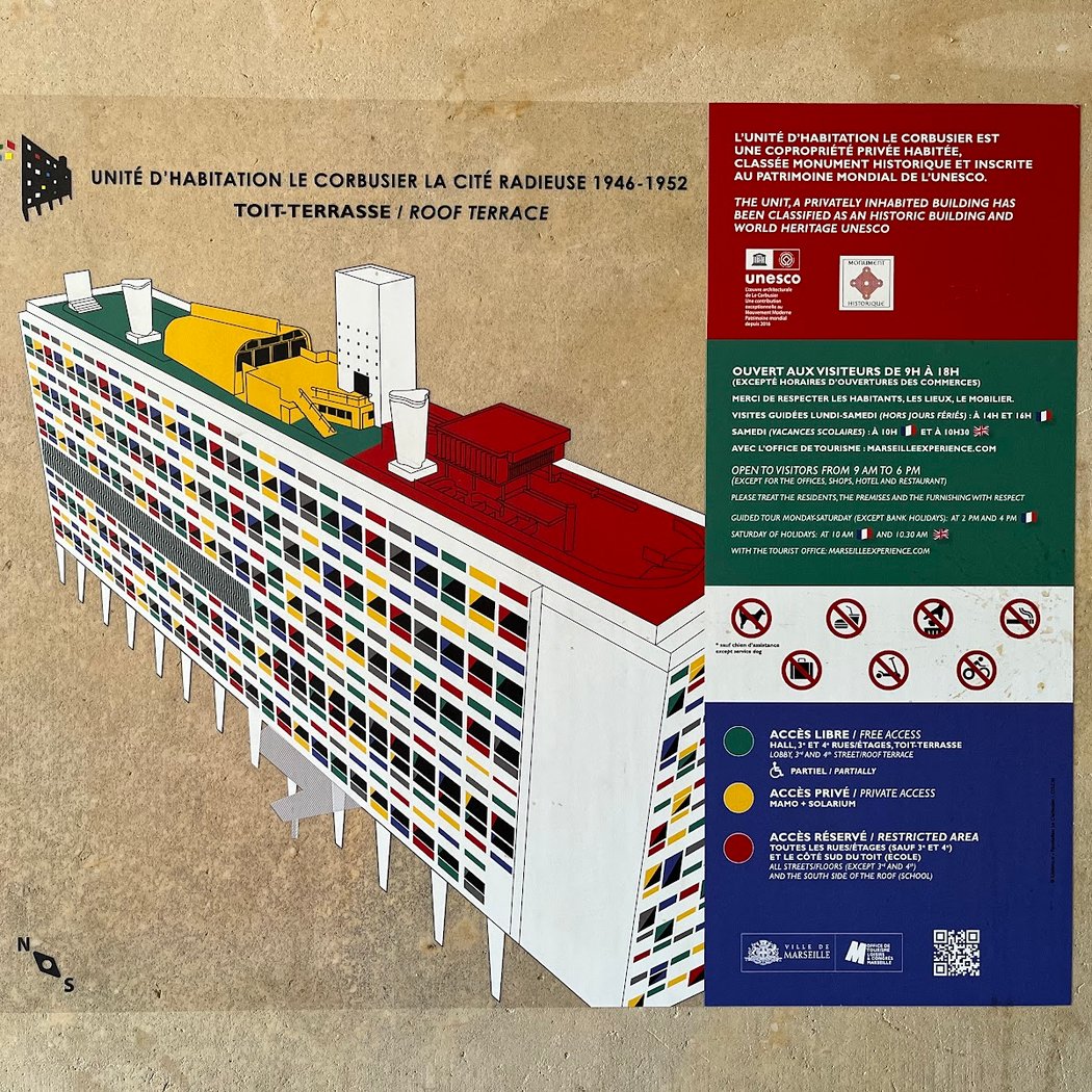 La Cité radieuse le Corbusier (Visite en anglais)