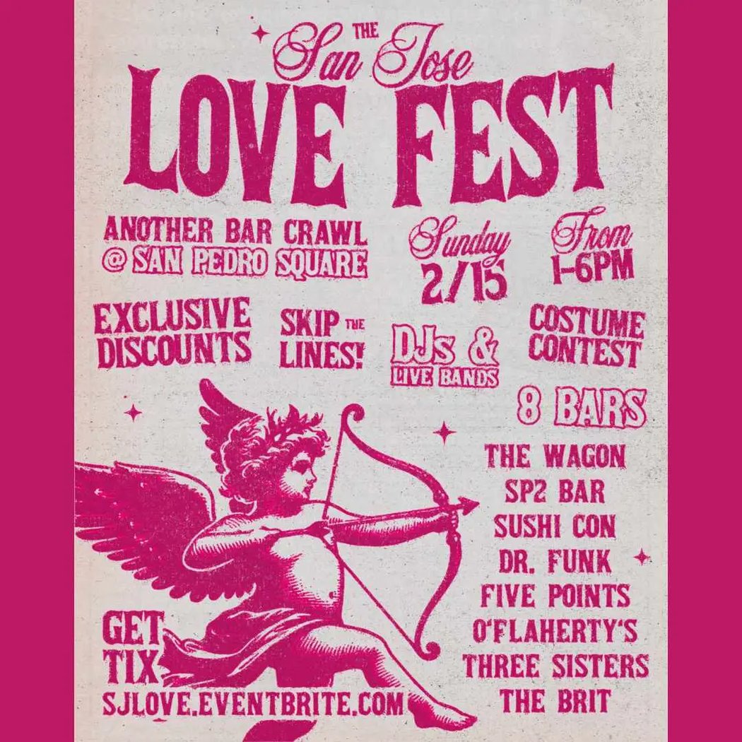 San Jose Bar Crawl: Valentine’s Edition 1