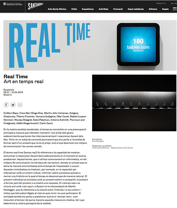 Real Time. Art en temps real 1