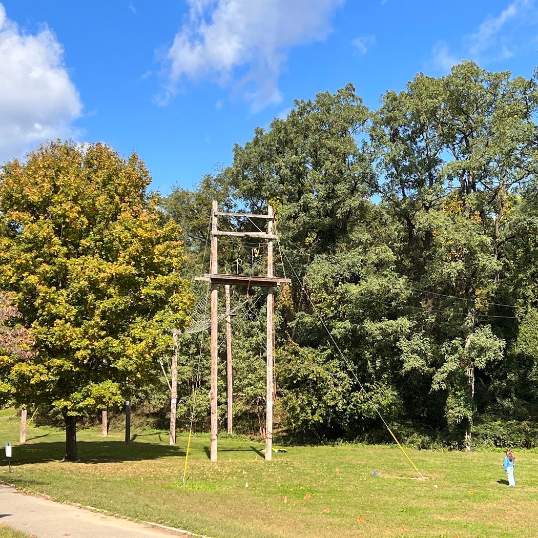 Free Public Adventure Course (zip line, rock wall, ropes) 4