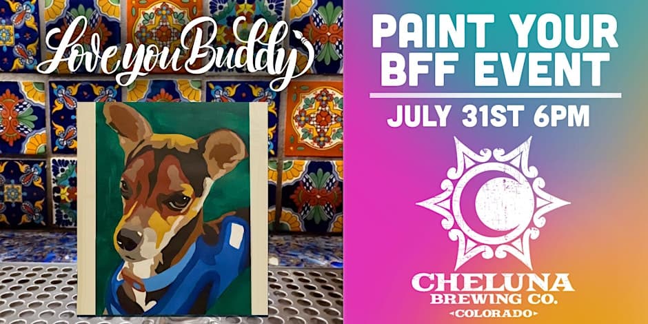 Love You Buddy Pet Painting 1