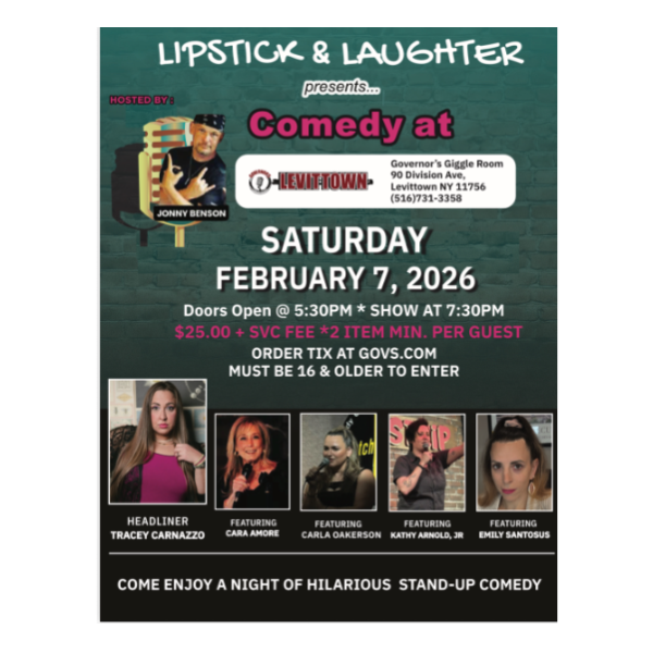LIPSTICK & LAUGHTER PRESENTS COMEDY AT THE GIGGLE ROOM - SPECIAL EVENT 1