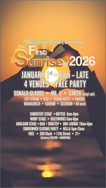 First Sunrise of 2026: Eleventh Street Block Party 1