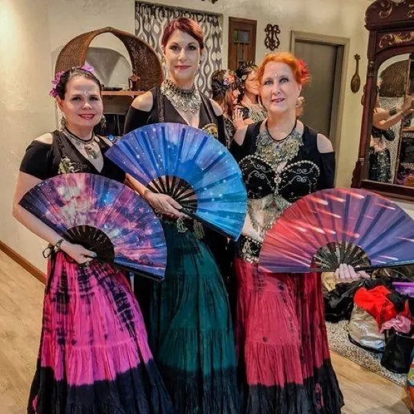 Belly Dance: Flutter Fan or Fan Veil 3