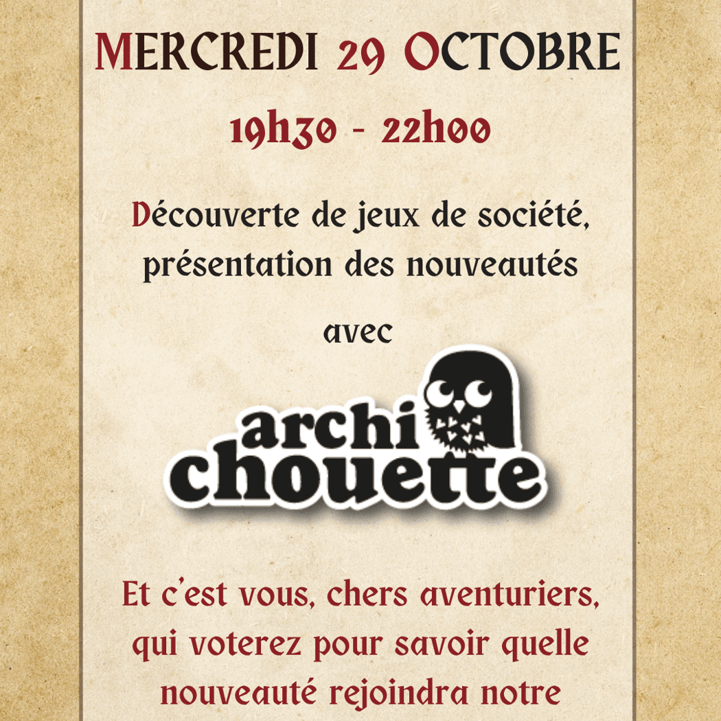 Soirée Nouveautés Jeux de Société 1