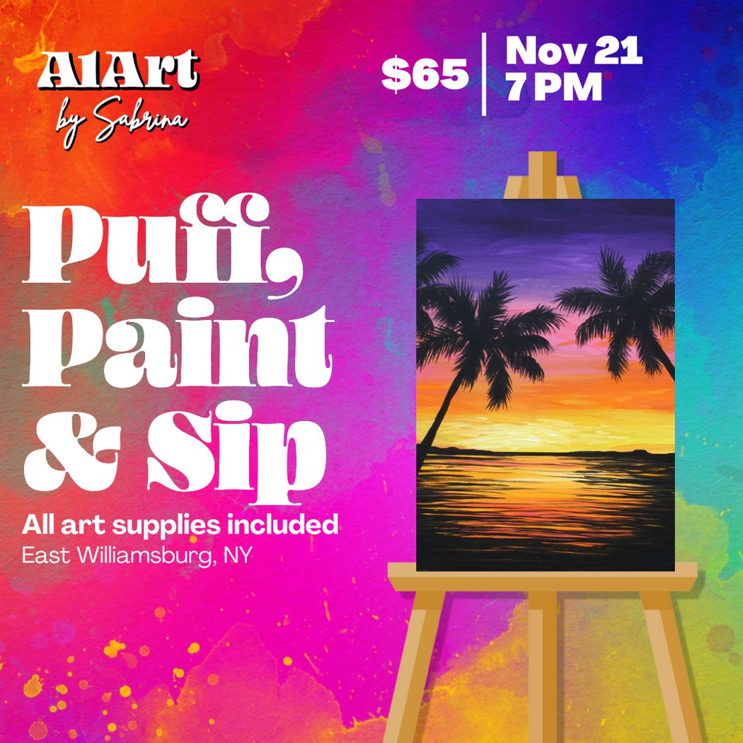 Puff, Paint and Sip Art Studio 1