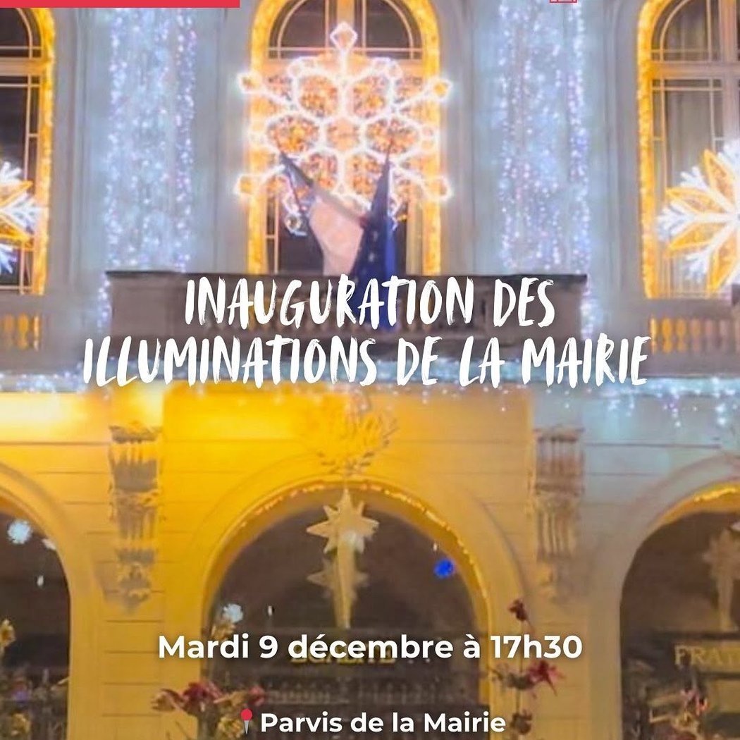 Inauguration des illuminations de la Mairie 1