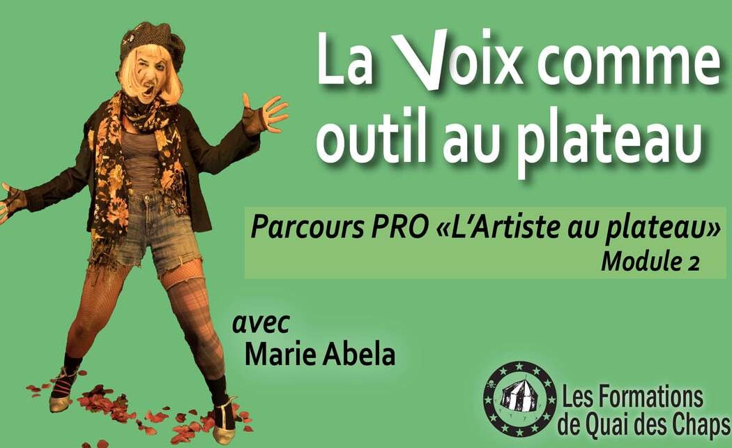 Formation pro - L'artiste au plateau Module 2 - LA VOIX COMME OUTIL AU PLATEAU AVEC MARIE ABELA 1