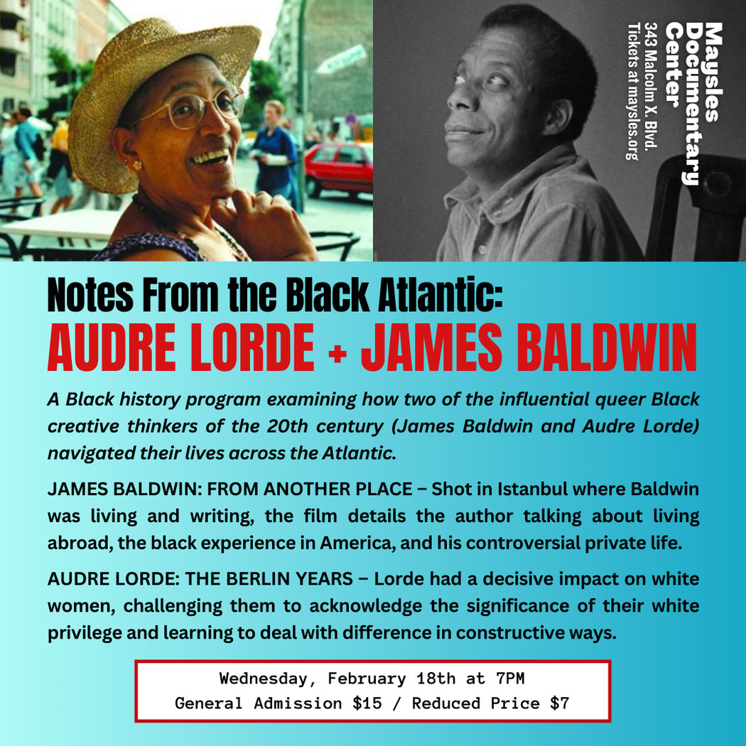 James Baldwin From Another Place + Audre Lorde: The Berlin Years 1984-1992 1