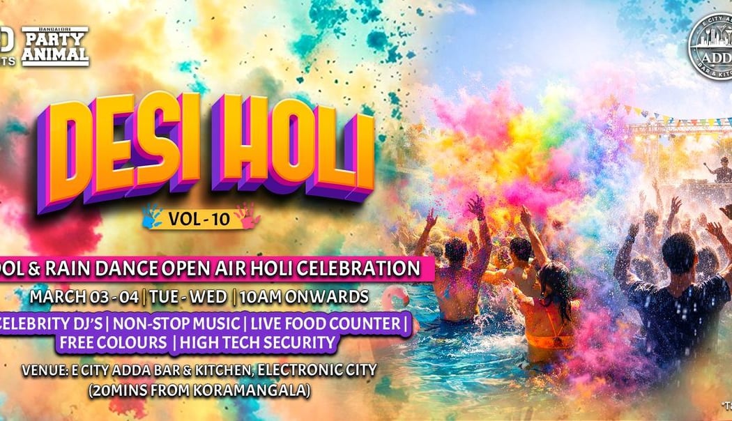 Desi Holi Vol 10 - Open Air - Pool - Rain Concert 1