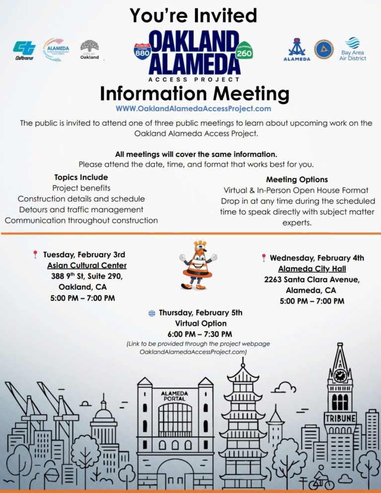 Oakland Alameda Access Project Information Meeting 1