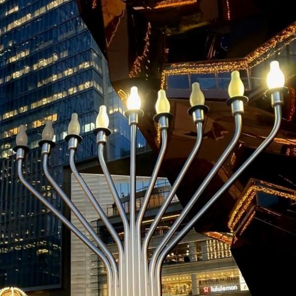 Hanukkah Menorah Lighting 1