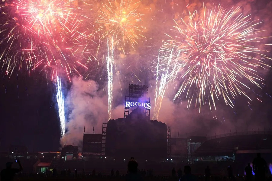 Colorado Rockies Postgame Fireworks Games 3