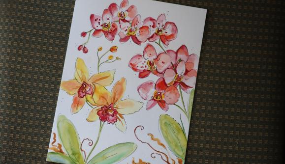 Whimsical Orchids: Watercolor Workshop 1
