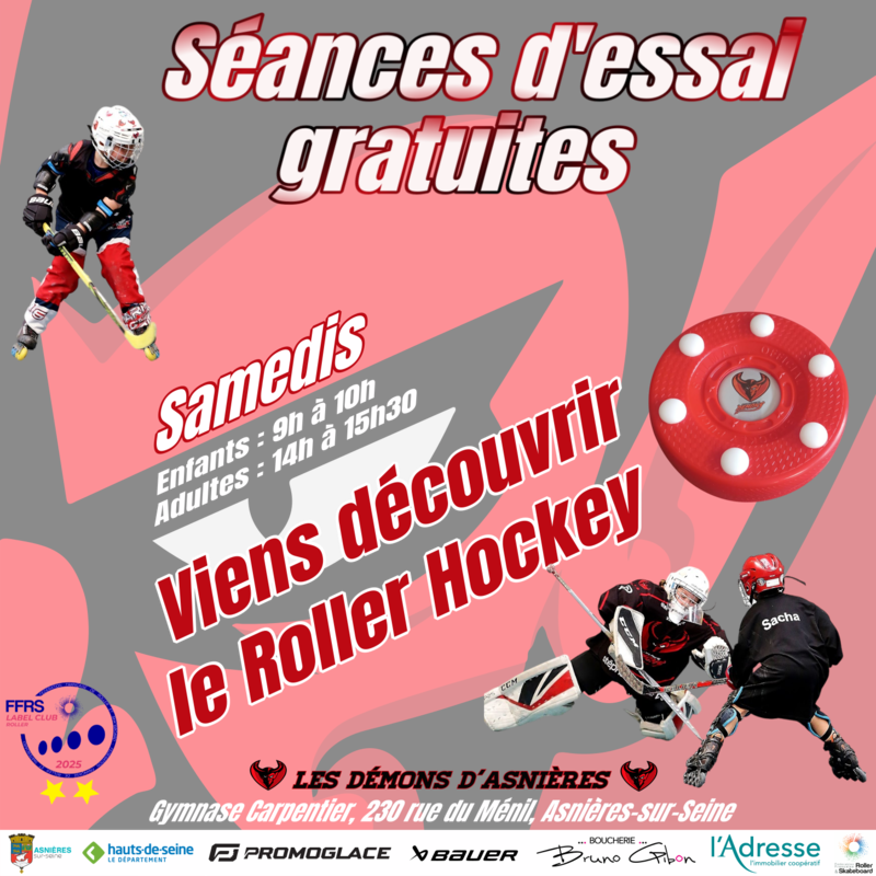 Séance d'essai Roller Hockey gratuite 1