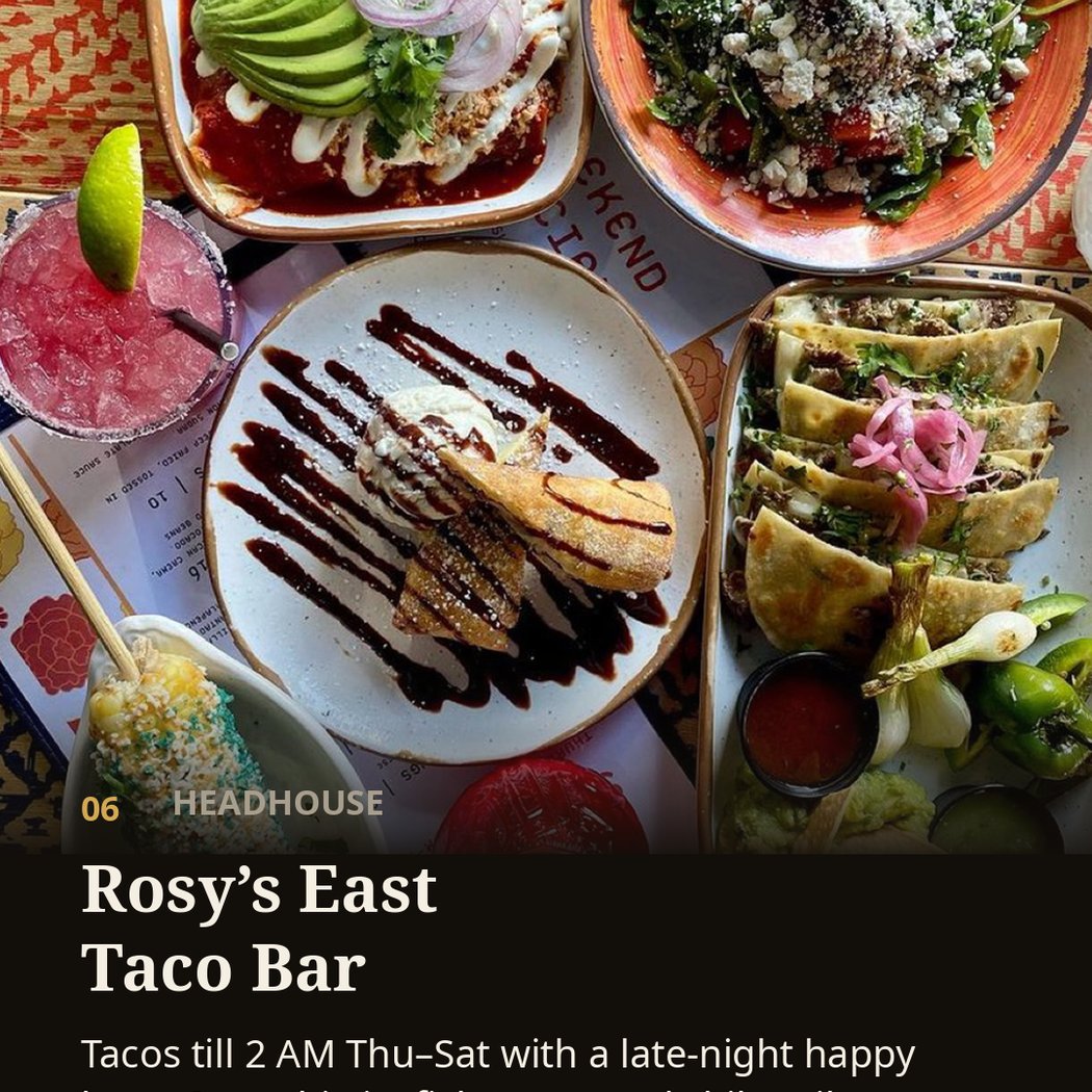 Rosy's Taco Bar East