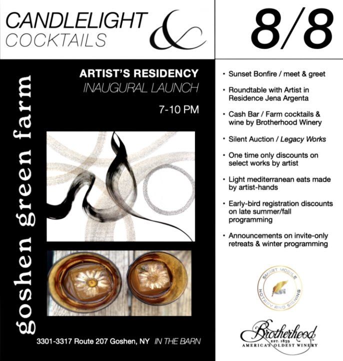Artist in Residence Launch - Candlelight & Cocktails 1