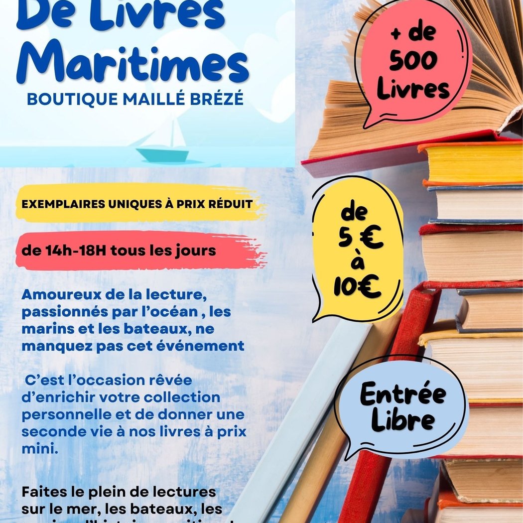 Vente exceptionnelle de livres maritimes