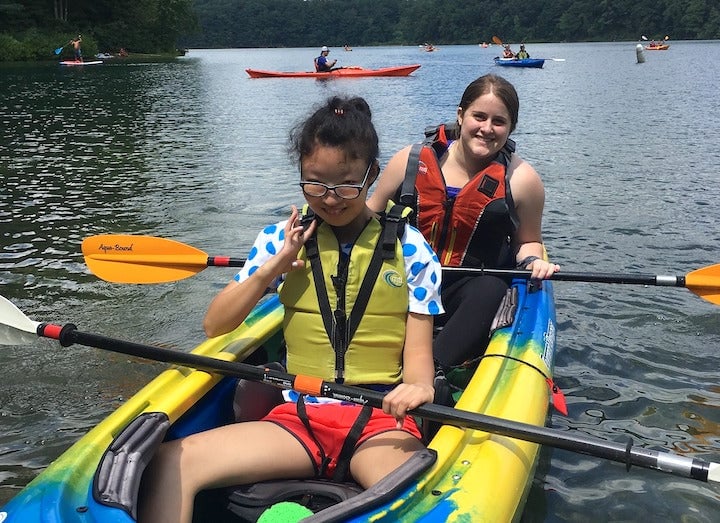 Adaptive Canoeing & Kayaking on Upper Highland Lake 2