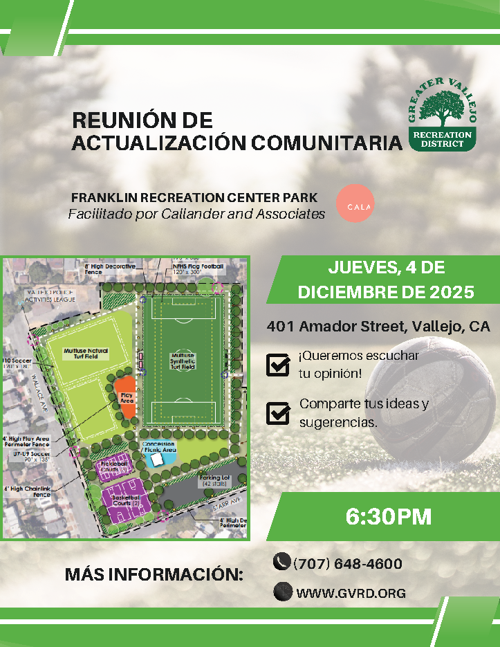 Community Update on Franklin Recreation Center Park Plans 2