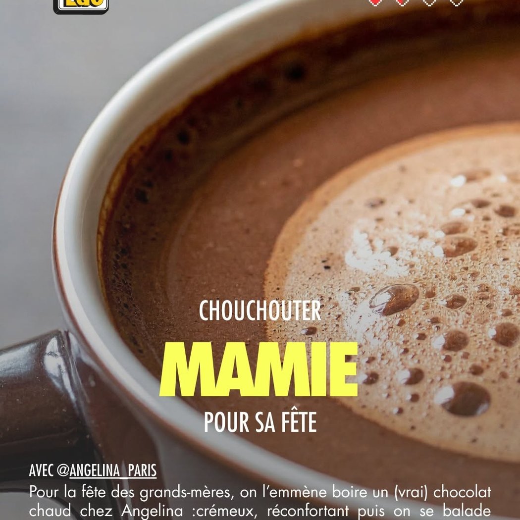Chocolat chaud pour la fête des grands-mères 1