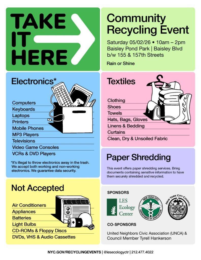 Electronics and Textiles Recycling Event 1