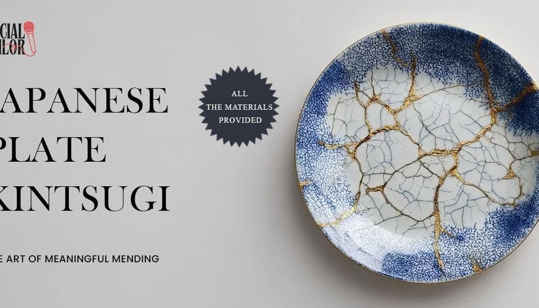 Japanese Kintsugi Plate 1