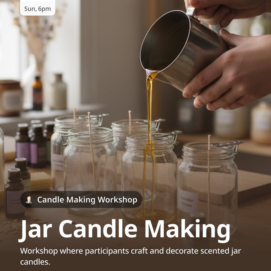 Jar Candle Making Workshop 1