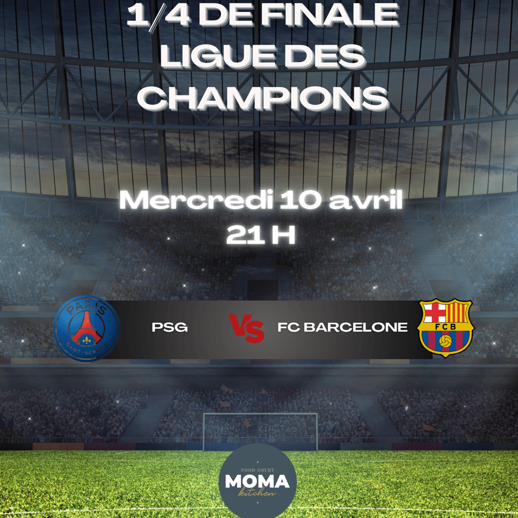 Diffusion des 1/4 de finale de la Ligue des Champions 1