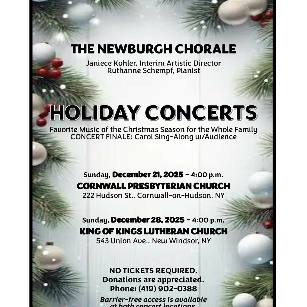 The Newburgh Chorale Christmas Concert 1