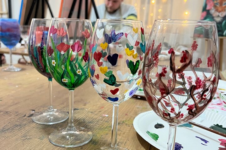 Wine Glass Painting 3