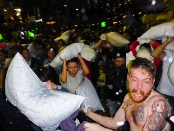 Valentine's Day Pillow Fight 2