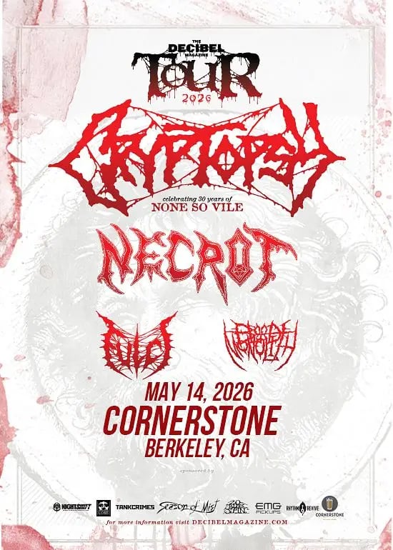 Decibel Magazine Tour: Cryptopsy, Necrot, Fulci & Blood Monolith 1