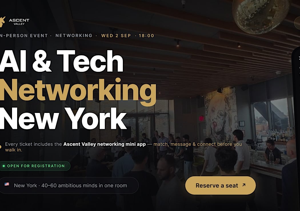 AI & Tech Networking Event by Ascent Valley 1