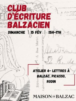 Cycle d'ateliers d'écriture avec Julie Abécassis. Atelier 4 - Lettres à Balzac, Picasso et Rodin 1