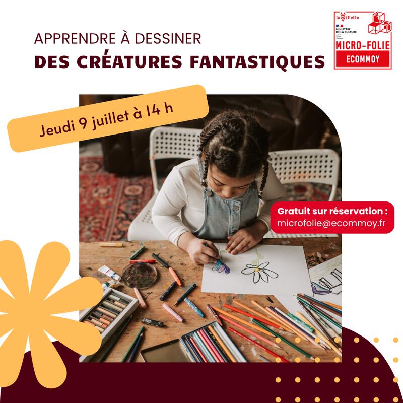 Atelier Apprendre à dessiner des créatures fantastiques 1