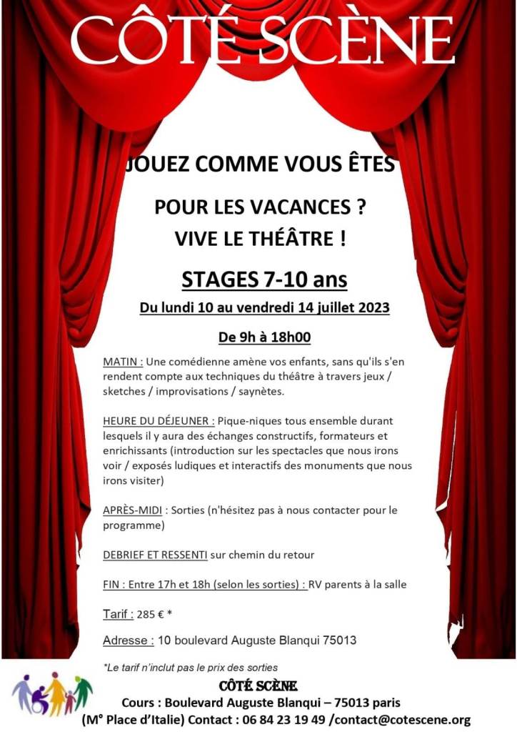 Stages Début de Vacances 1