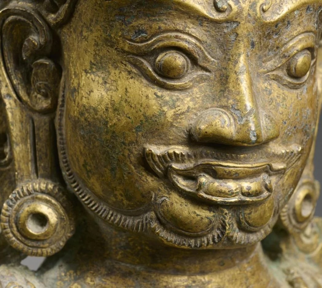 Carnets de dessin dans l'exposition Bronzes Royaux d'Angkor 1