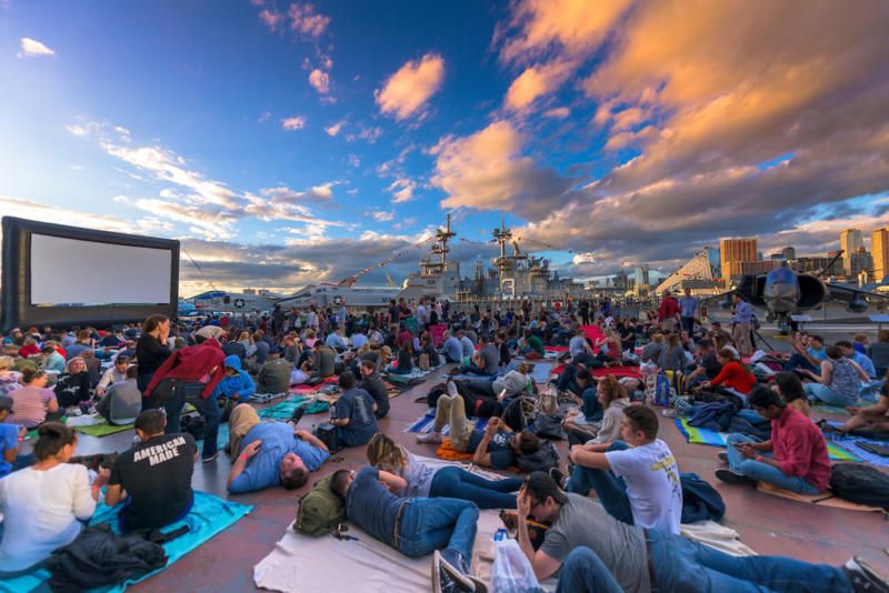 Outdoor Movies at Intrepid Sea, Air and Space Museum 1
