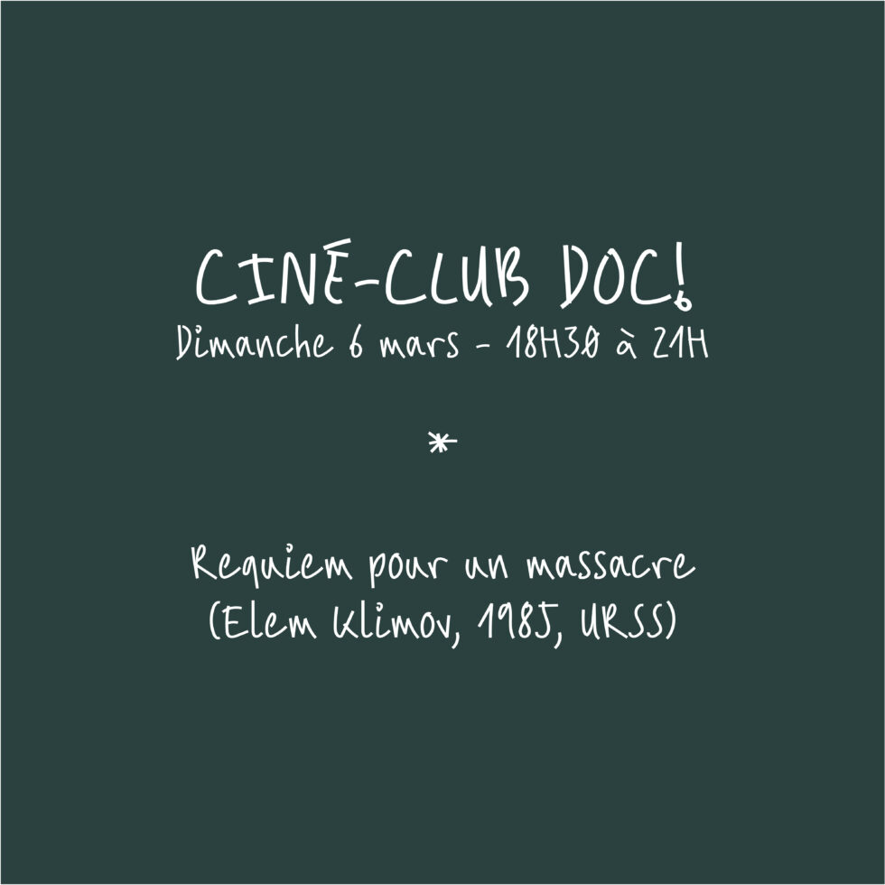 CINE-CLUB - Requiem pour un massacre 1