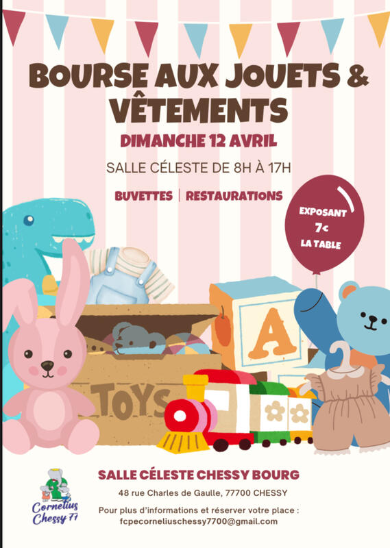 Bourse jouets, vêtements et puériculture 1