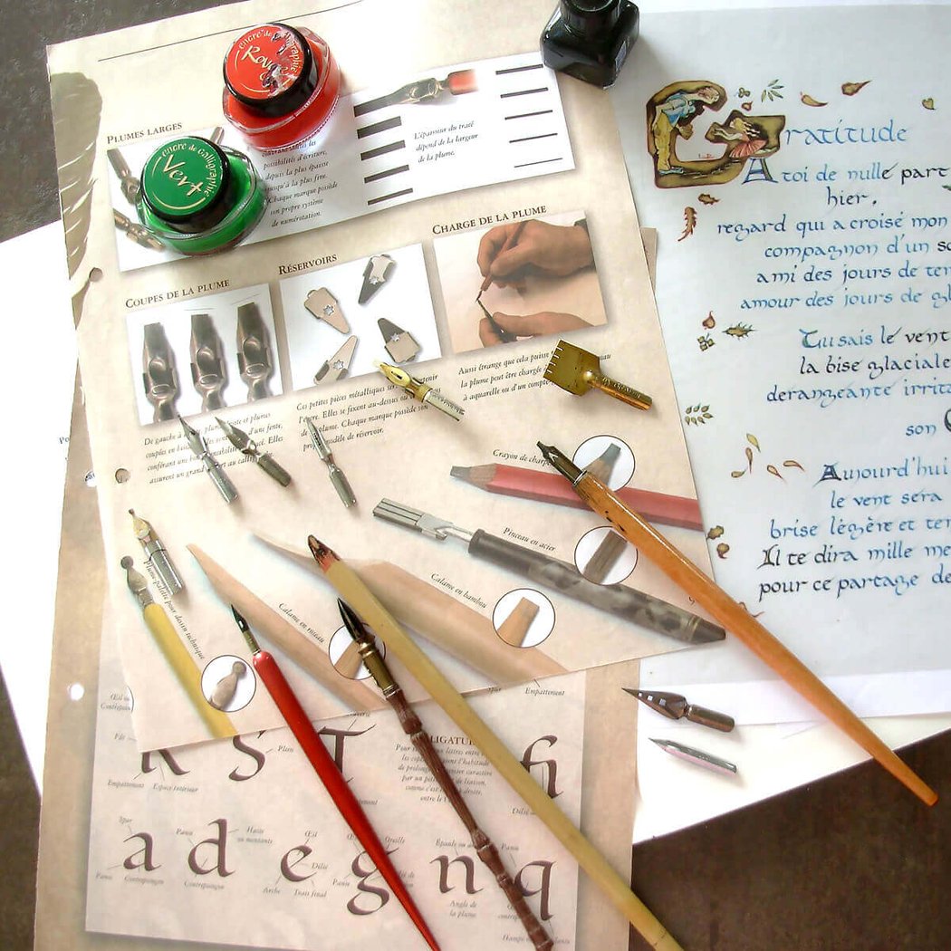 Atelier Calligraphie et Enluminure avec Virginie 1