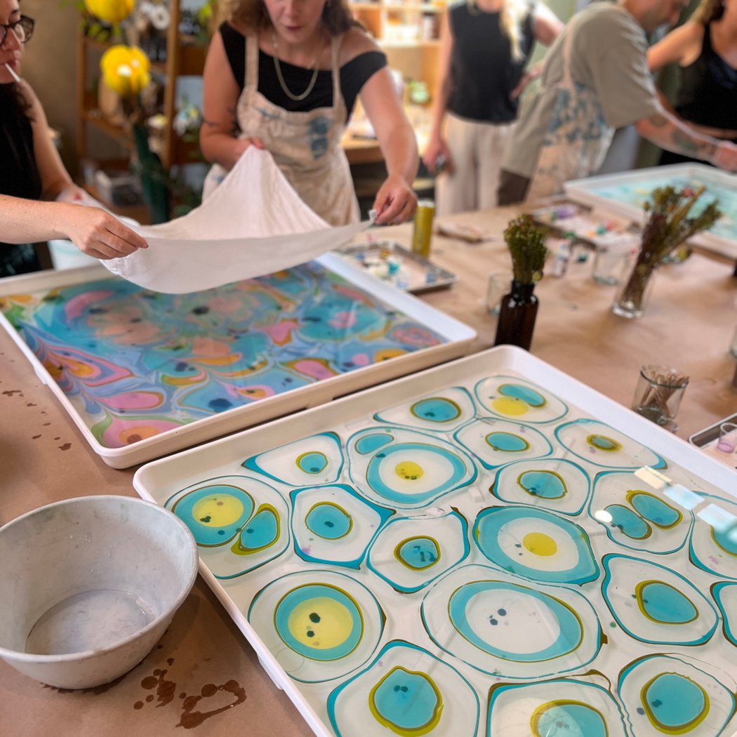 Fabric Marbling Workshop 1