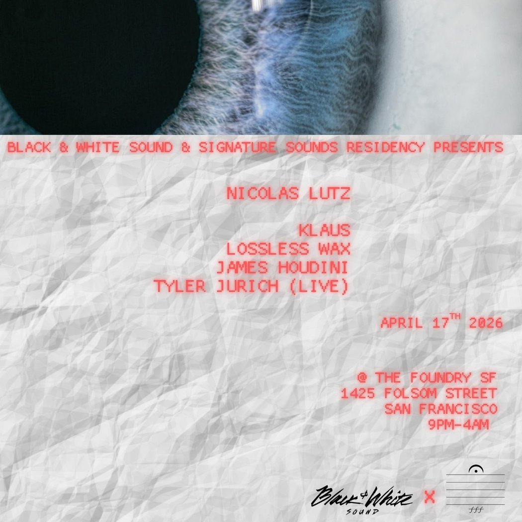Black & White Sound and Signature Sounds Residency presents Nicolas Lutz 1